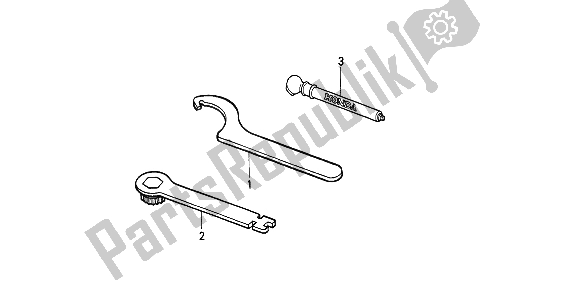 Toutes les pièces pour le Outils du Honda CR 500R 1 1993