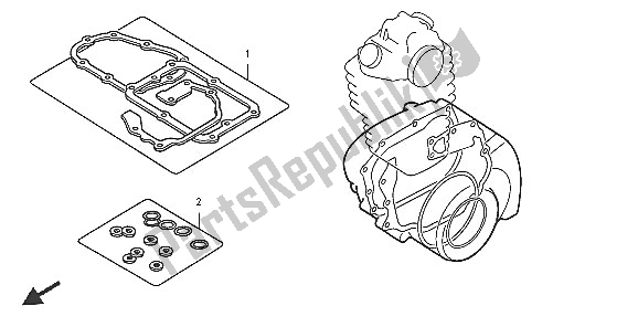 All parts for the Eop-2 Gasket Kit B of the Honda TRX 400 FA Fourtrax Rancher AT 2005