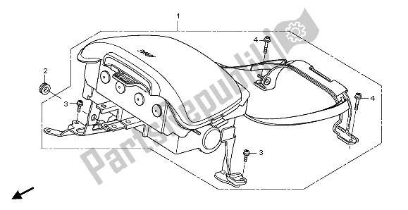 All parts for the Airbag Module of the Honda GL 1800 Airbag 2007