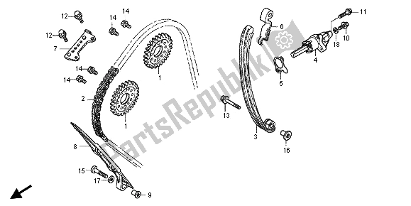 Todas las partes para Cadena De Levas Y Tensor de Honda CBR 1000 RR 2013