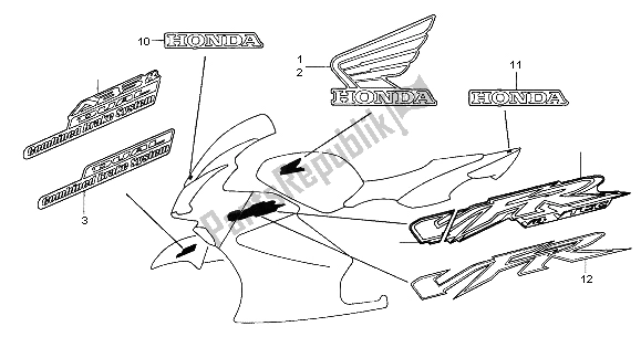 All parts for the Mark of the Honda VFR 800 2004