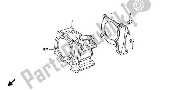 Toutes les pièces pour le Cylindre du Honda PES 125 2006