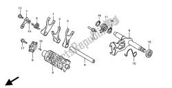 tambour de changement et fourchette de changement