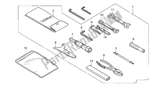 Wszystkie części do Przybory Honda VTX 1800C 2003
