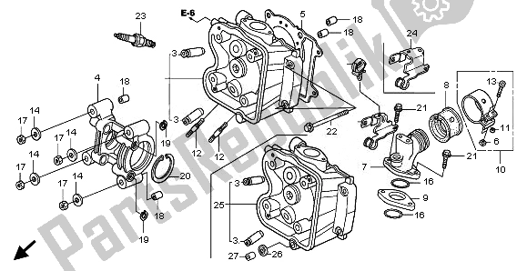 Toutes les pièces pour le Culasse du Honda FES 150A 2008