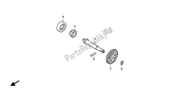 All parts for the Oil Pump of the Honda CRF 150R SW 2007