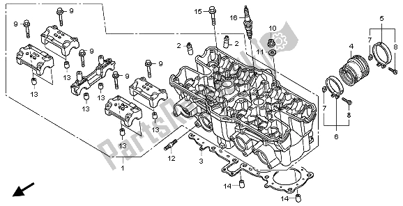 Todas las partes para Cabeza De Cilindro de Honda CB 1300 SA 2009