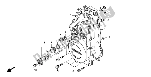 Tutte le parti per il Coperchio Del Carter Anteriore del Honda ST 1300A 2003