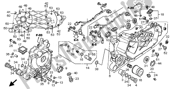 Toutes les pièces pour le Carter du Honda SH 300A 2010