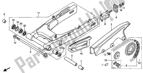 Todas las partes para Basculante de Honda CBR 1000F 1993