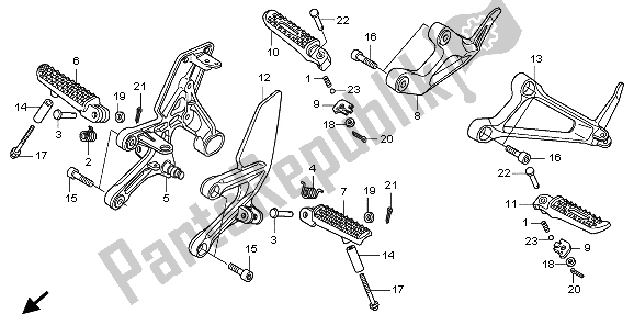 Todas las partes para Paso de Honda CB 1000R 2009