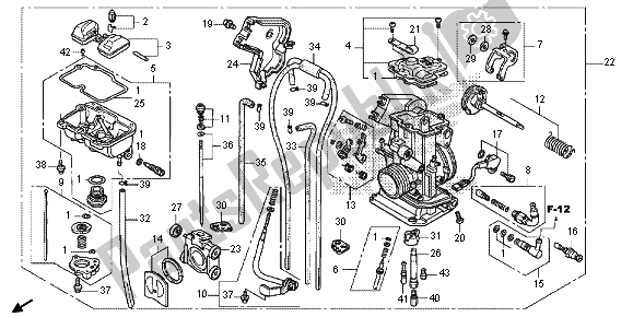 Todas las partes para Carburador de Honda CRF 150R SW 2013