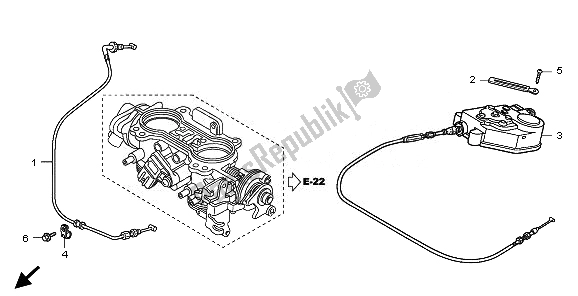 Todas las partes para Crucero Automático de Honda GL 1800 2010