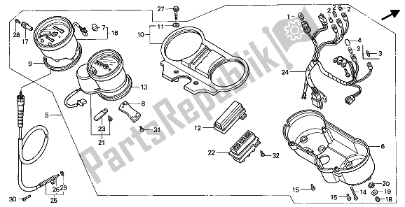 Todas las partes para Metro de Honda NTV 650 1991