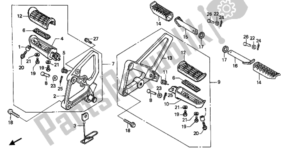 Todas las partes para Paso de Honda CBR 600F 1989