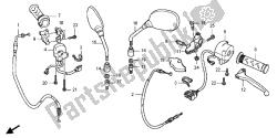 Manejar palanca e interruptor y cable