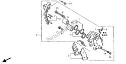 FRONT BRAKE CALIPER (L.)