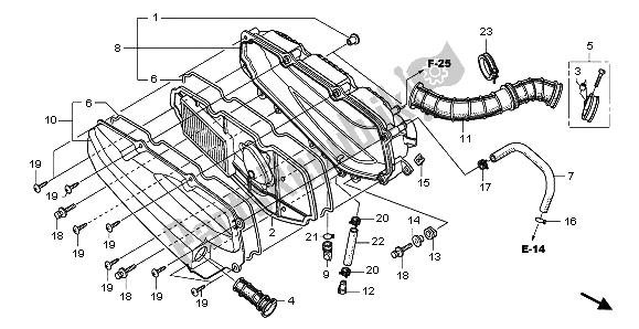 Tutte le parti per il Filtro Dell'aria del Honda NSS 250S 2009