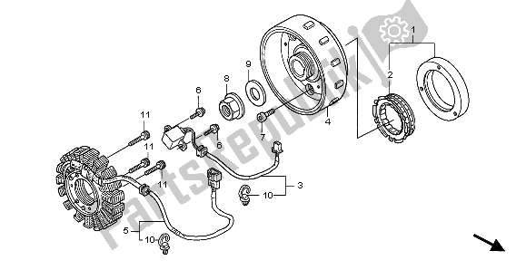 Tutte le parti per il Generatore del Honda SH 150 2009