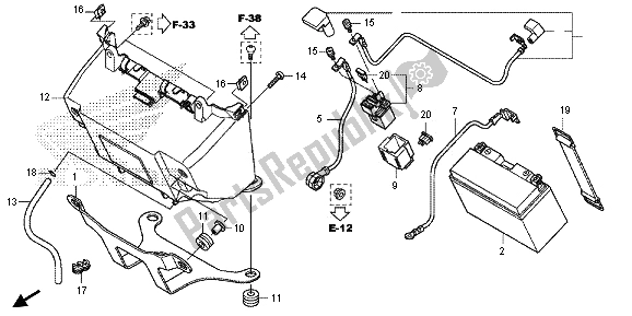 Tutte le parti per il Batteria del Honda NC 700 SA 2013