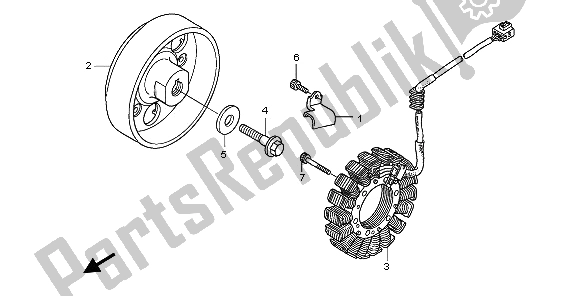 Todas las partes para Generador de Honda CB 1300 SA 2009