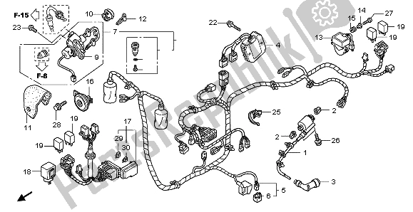 All parts for the Wire Harness of the Honda PES 125R 2012