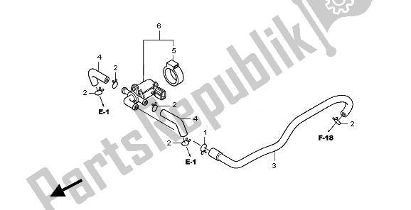Alle onderdelen voor de Regelklep Voor Luchtinjectie van de Honda CBR 600 FA 2011
