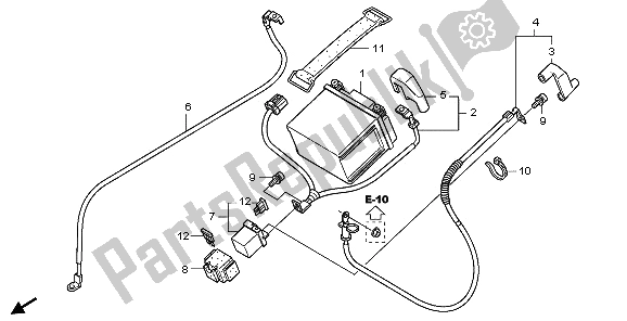 Todas las partes para Batería de Honda VTR 250 2009