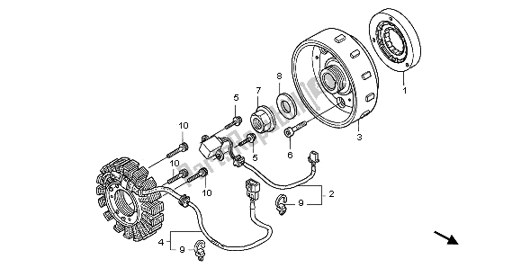 Wszystkie części do Generator Honda PES 125R 2012