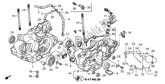 Alle onderdelen voor de Carter van de Honda CRF 250X 2011