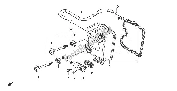 Todas las partes para Cubierta De Tapa De Cilindro de Honda PES 125 2008