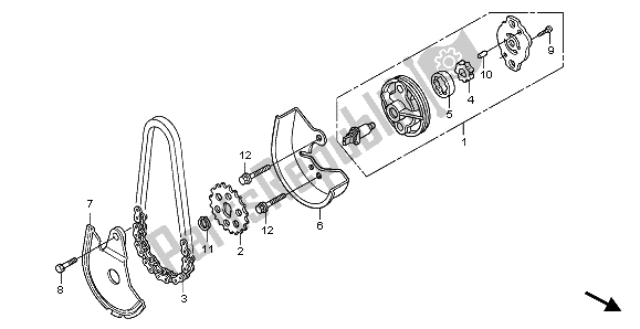 Tutte le parti per il Pompa Dell'olio del Honda SH 150R 2008