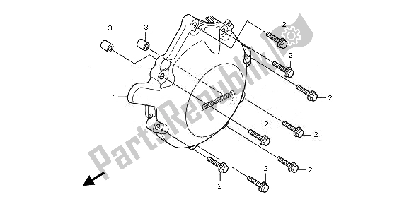 Todas las partes para C. A. Cubierta Del Generador de Honda CBF 1000 TA 2008