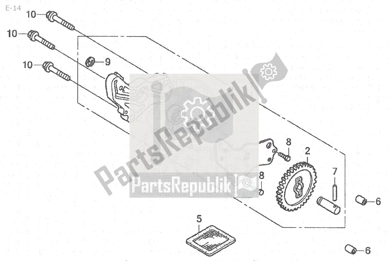 Toutes les pièces pour le E-14 du Honda MSX 125 2013