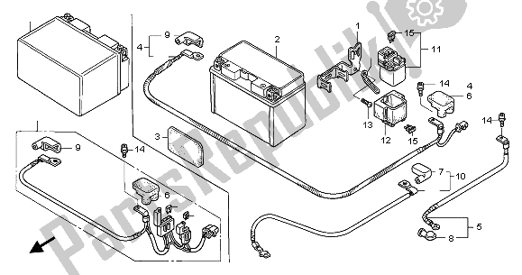 Wszystkie części do Bateria Honda CB 1300F 2003