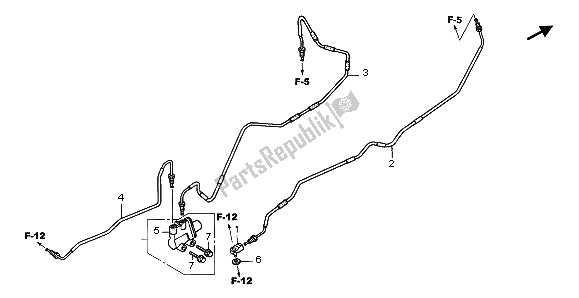 All parts for the Proportioning Control Valve of the Honda XL 1000V 2003