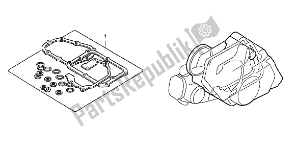 All parts for the Eop-2 Gasket Kit B of the Honda CRF 70F 2009