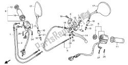 Manejar palanca e interruptor y cable