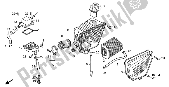 Wszystkie części do Od? Wie? Acz Powietrza Honda CB 250 1996