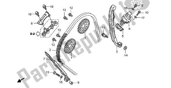 Todas las partes para Cadena De Levas Y Tensor de Honda CBF 1000 FA 2010