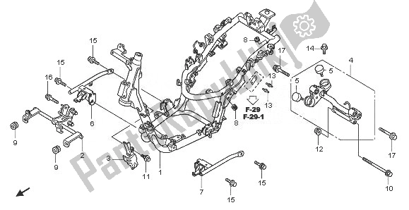 Todas las partes para Cuerpo Del Marco de Honda PES 125 2008