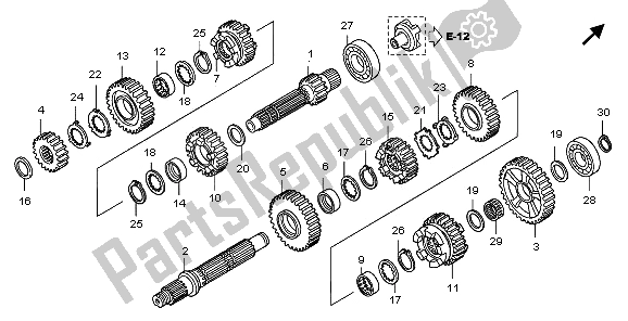 Toutes les pièces pour le Transmission du Honda ST 1300 2009