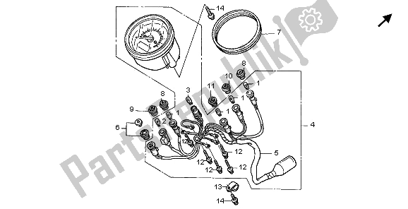 Tutte le parti per il Metro (mph) del Honda VT 125C 2006