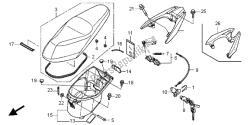 asiento y caja de equipaje