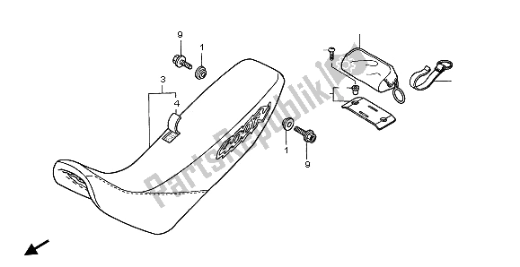Tutte le parti per il Posto A Sedere del Honda XR 400R 2002