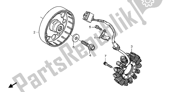 All parts for the Generator of the Honda CBR 600 RR 2009