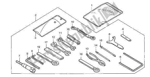 Todas las partes para Herramientas de Honda VTR 1000F 2005