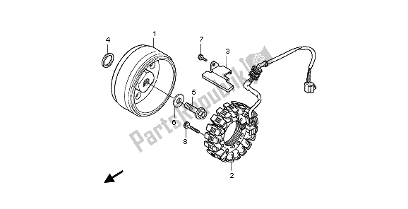 Tutte le parti per il Generatore del Honda VT 750C2 2007
