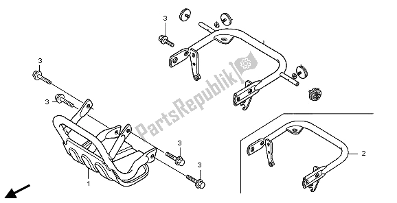 Todas las partes para Llevar Tubo de Honda TRX 300 EX Sportrax 2006