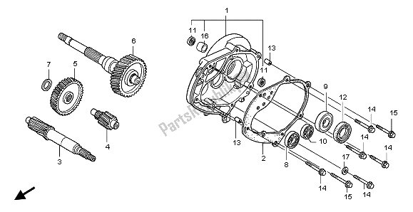 All parts for the Transmission of the Honda SH 125S 2008